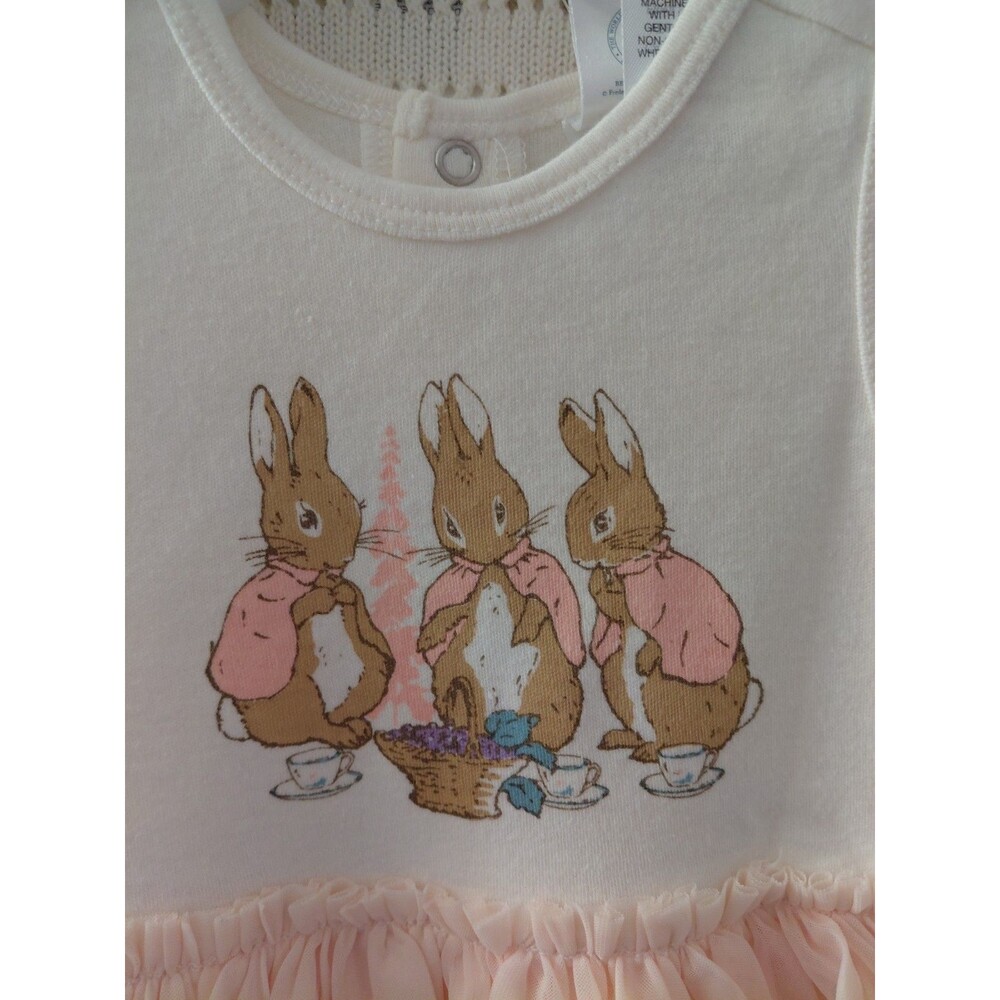 The World of Peter Rabbit Little Girl's Knit Cardigan Dress Set 2 Pc Size 12M - Picture 6 of 14